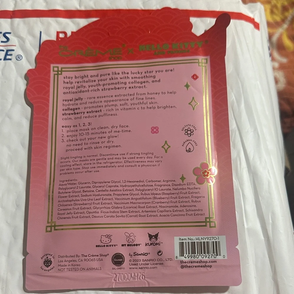 The Creme Shop x Hello Kitty My Lucky Star Sheet Mask